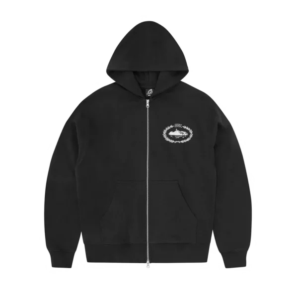 Felpa con cappuccio zip Corteiz BBK Royale