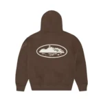 Felpa con cappuccio zip Corteiz Island Puff Print