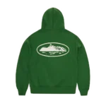 Felpa con zip Corteiz Puff Print Island [VERDE]