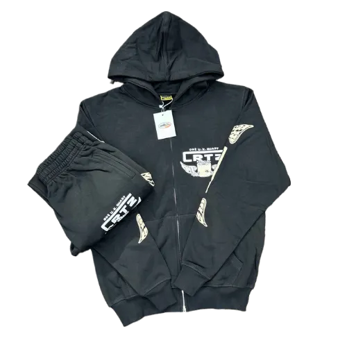 Tuta con Zip Corteiz Gasolina Nera