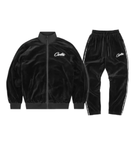 Tuta Corteiz VVS Velour Nera