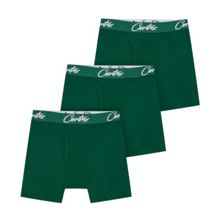 Boxer Corteiz Allstarz Verdi [Confezione da 3]