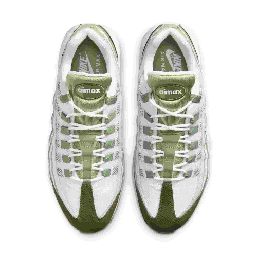 Corteiz x Nike Air Max 95 in White Oil Green