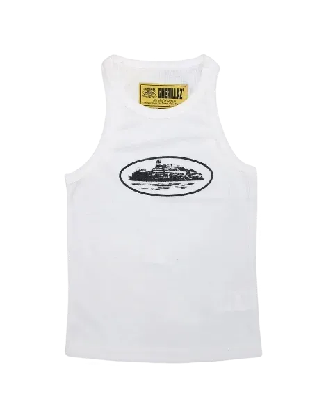 Corteiz Alcatraz Canotta Donna Bianca