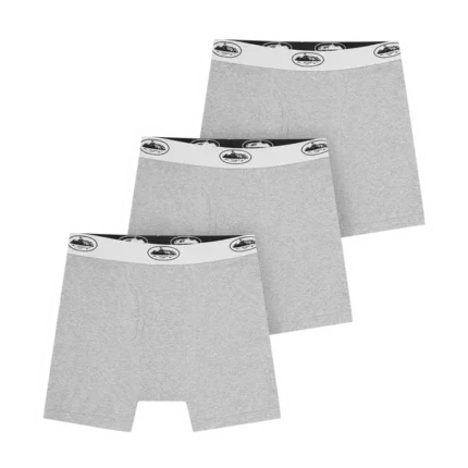 Boxer Corteiz Alcatraz Grigi [Confezione da 3]