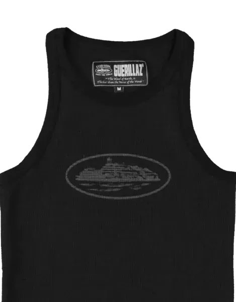 Corteiz Guerillaz Canotta Donna Nero Triplo