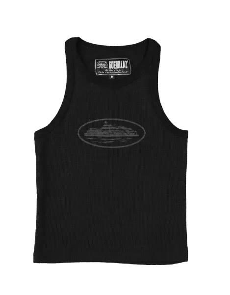 Corteiz Guerillaz Canotta Donna Nero Triplo