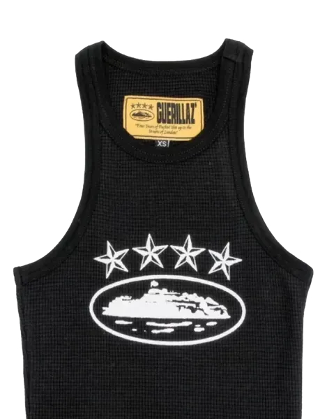 Corteiz 4Starz Alcatraz Canotta Donna Nera