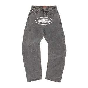 Jeans larghi Island [Grigio chiaro]