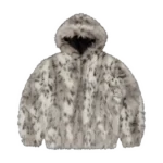 Giacca Corteiz con cappuccio e pelliccia multicolore