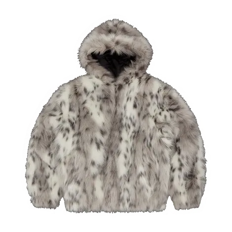 Giacca Corteiz con cappuccio e pelliccia multicolore