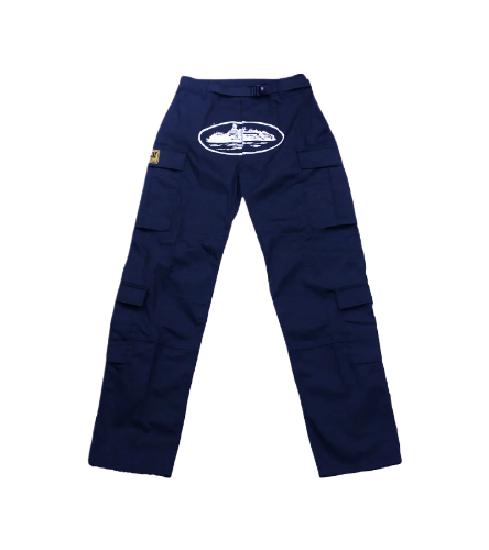 Pantaloni cargo Corteiz Guerillaz blu navy
