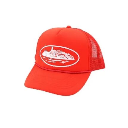 Cappello Trucker Corteiz Alcatraz Rosso
