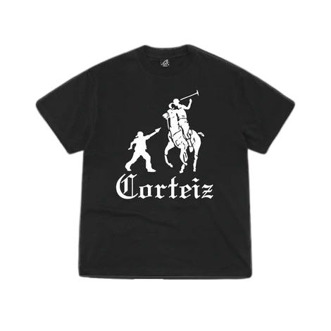 Maglietta Corteiz Jack Boys nera/bianca