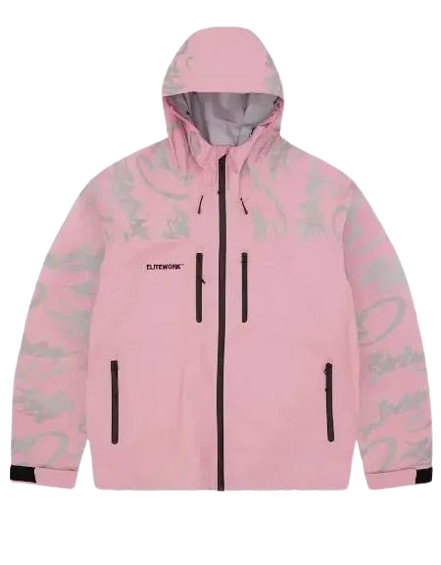 Giacca impermeabile Corteiz Elite Work rosa