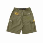 Pantaloncini Cargo Corteiz Alcatraz Verde Kaki