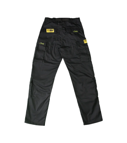 Pantaloni cargo Corteiz Yella Guerillaz nero/giallo