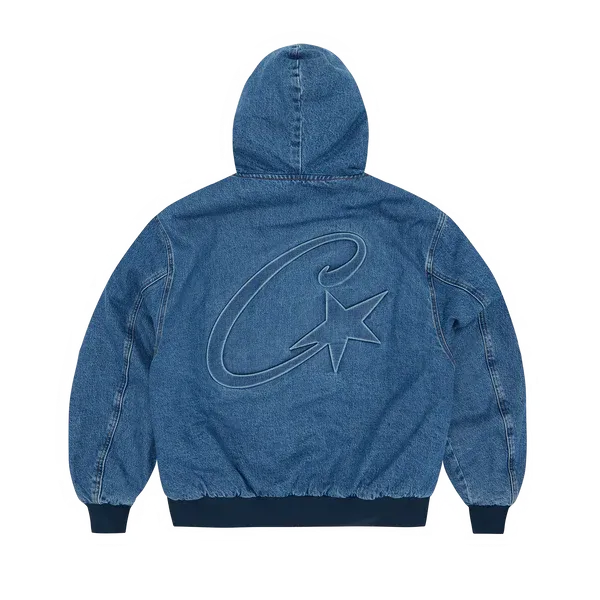 Giacca da lavoro in denim Corteiz C-Star blu