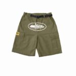 Pantaloncini Cargo Corteiz Alcatraz Verde Kaki