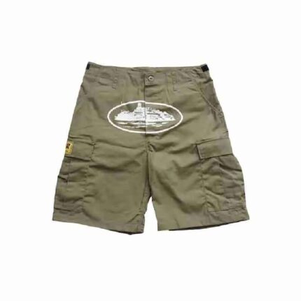 Pantaloncini Cargo Corteiz Guerillaz 21′ Verde Kaki