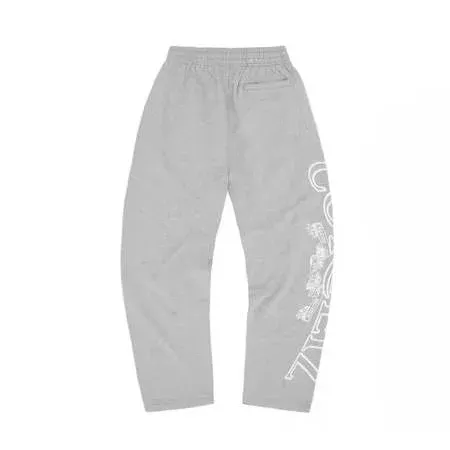Pantaloni tuta Corteiz Superior Royale grigio melange