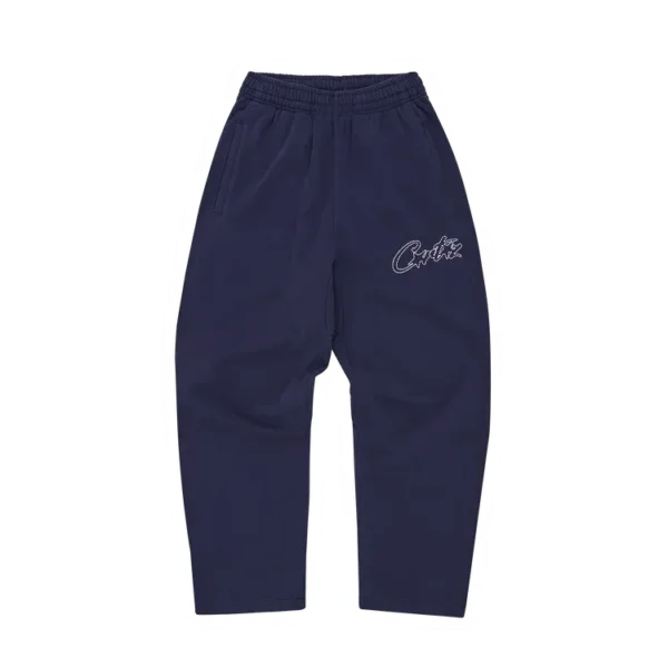 Pantaloni aperti Allstarz cucitura spessa blu navy