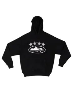 Felpa con cappuccio Corteiz 4Starz Alcatraz Nera