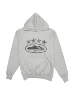 Felpa con cappuccio Corteiz 4Starz Alcatraz Grigia