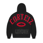 Felpa con Zip e Cuciture Lundun Nera