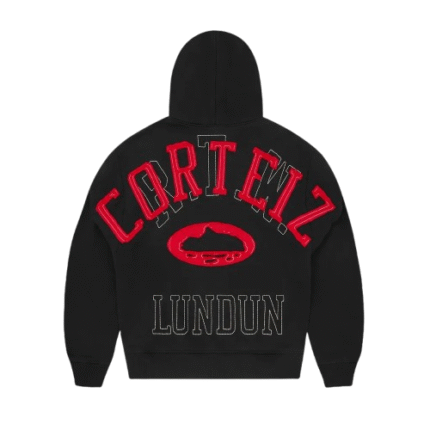 Felpa con Zip e Cuciture Lundun Nera