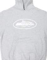 Felpa con cappuccio Corteiz Alcatraz Grigia