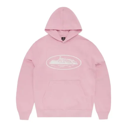 Felpa con cappuccio Corteiz Alcatraz Rosa Baby